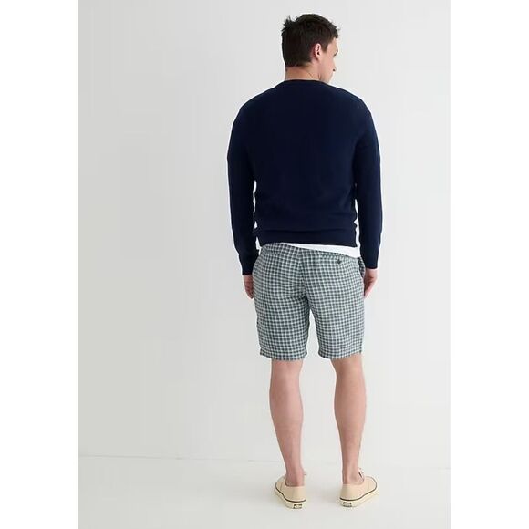 J. Crew New With Tags 9" linen short Green waist 32” - Picture 4 of 4